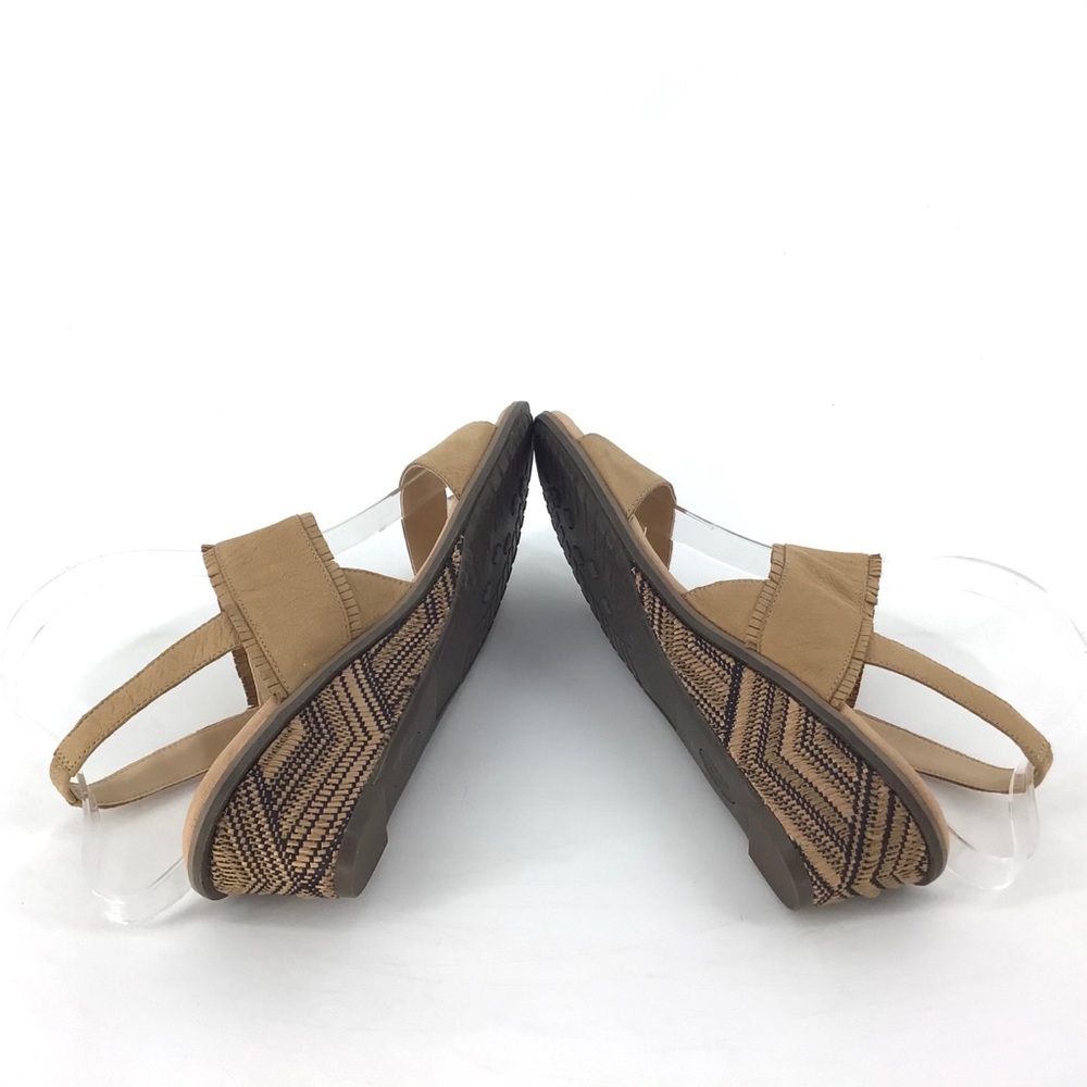 NEW Dr Scholl's Gilles Tan Leather Wedge Sandal - Picture 7 of 8